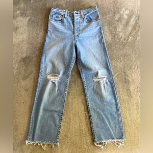 Levi's Light Blue Straight Leg Jeans